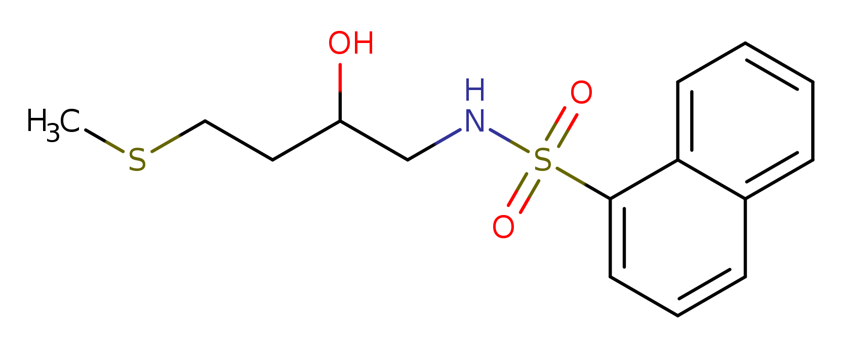 N-[2-hydroxy-4-(methylsulfanyl)butyl]naphthalene-1-sulfonamide