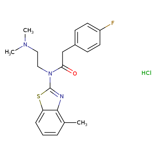 N-[2-(dimethylamino)ethyl]-2-(4-fluorophenyl)-N-(4-methyl-1,3-benzothiazol-2-yl)acetamide hydrochloride