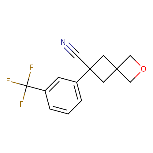 6-[3-(trifluoromethyl)phenyl]-2-oxaspiro[3.3]heptane-6-carbonitrile