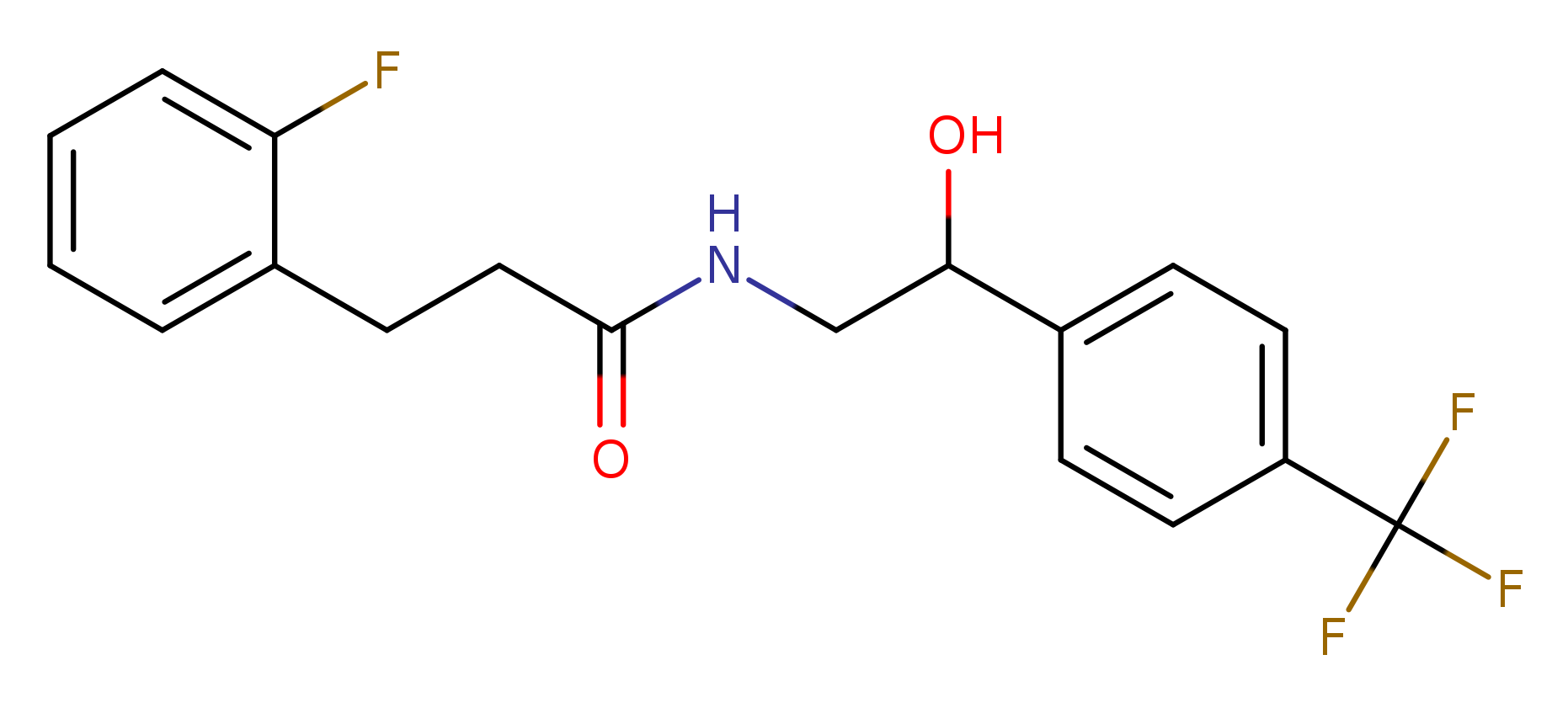 3-(2-fluorophenyl)-N-{2-hydroxy-2-[4-(trifluoromethyl)phenyl]ethyl}propanamide