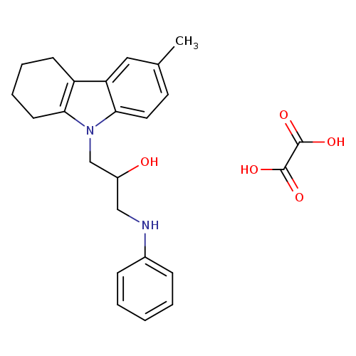 1-(6-methyl-2,3,4,9-tetrahydro-1H-carbazol-9-yl)-3-(phenylamino)propan-2-ol; oxalic acid