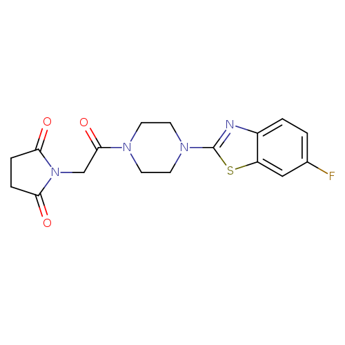 1-{2-[4-(6-fluoro-1,3-benzothiazol-2-yl)piperazin-1-yl]-2-oxoethyl}pyrrolidine-2,5-dione