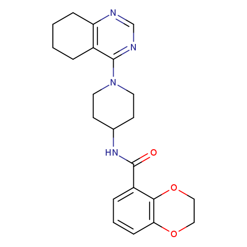 N-[1-(5,6,7,8-tetrahydroquinazolin-4-yl)piperidin-4-yl]-2,3-dihydro-1,4-benzodioxine-5-carboxamide