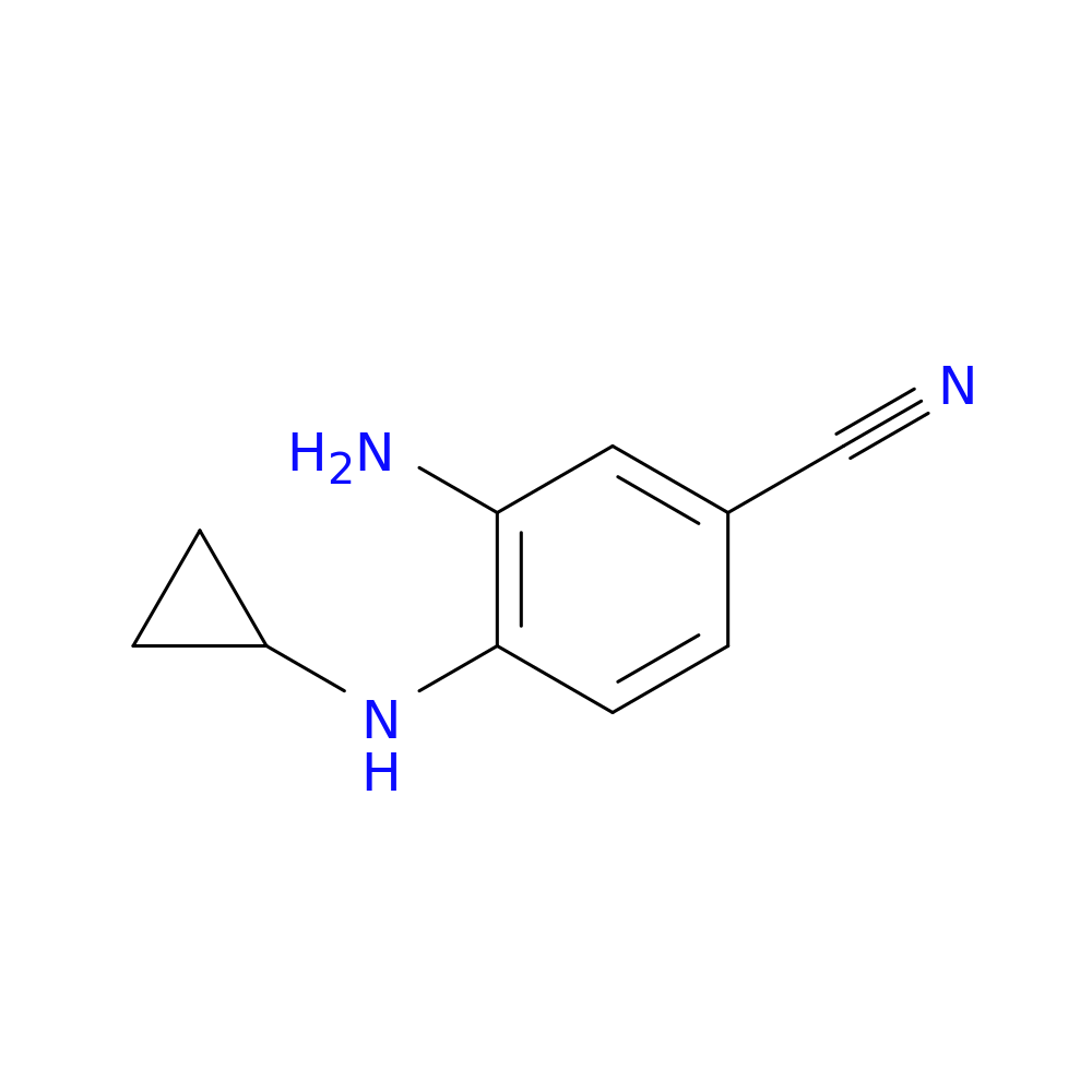 3-Amino-4-(cyclopropylamino)benzonitrile
