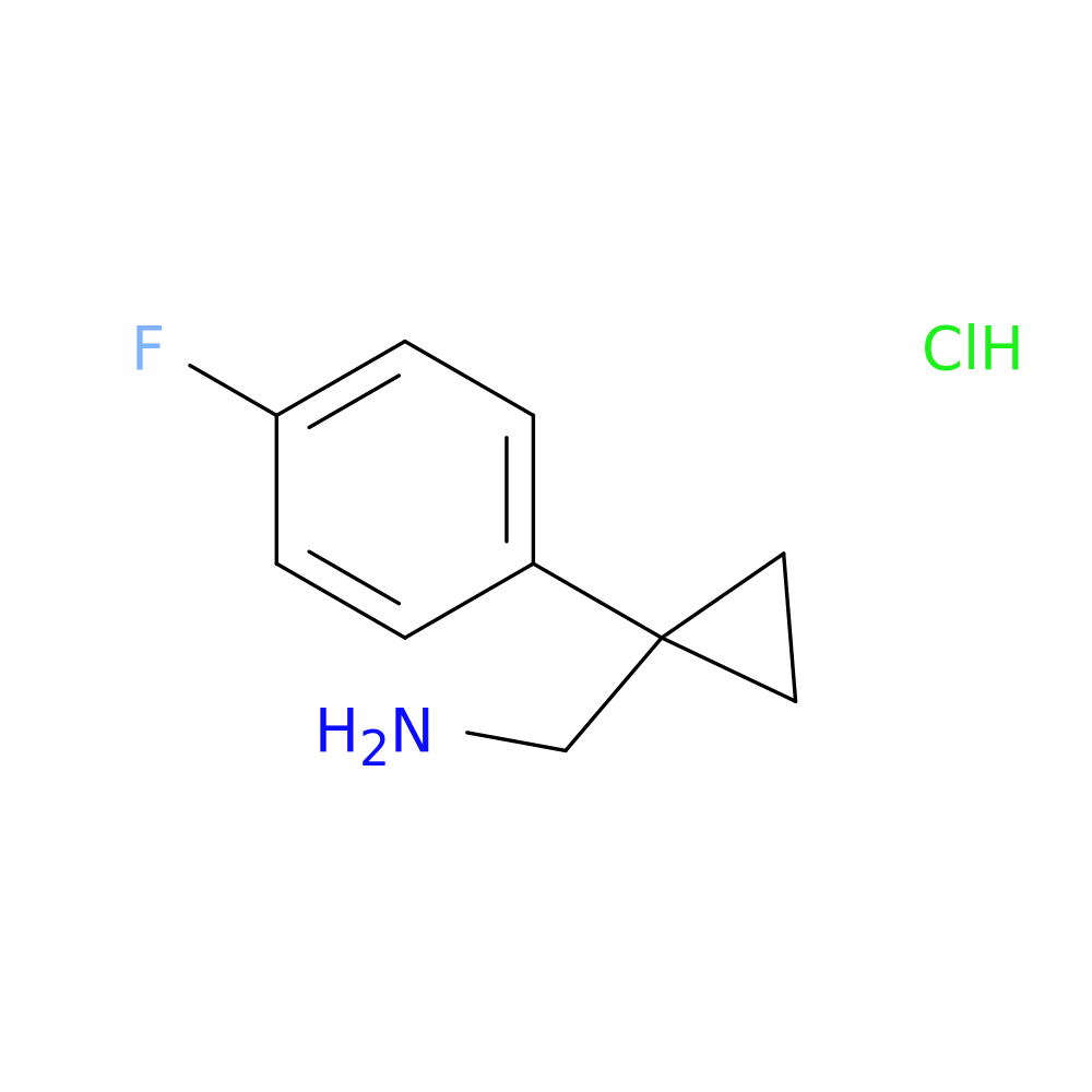 (1-(4-fluorophenyl)cyclopropyl)methanamine hydrochloride