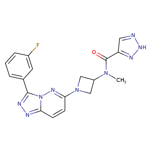 N-{1-[3-(3-fluorophenyl)-[1,2,4]triazolo[4,3-b]pyridazin-6-yl]azetidin-3-yl}-N-methyl-2H-1,2,3-triazole-4-carboxamide