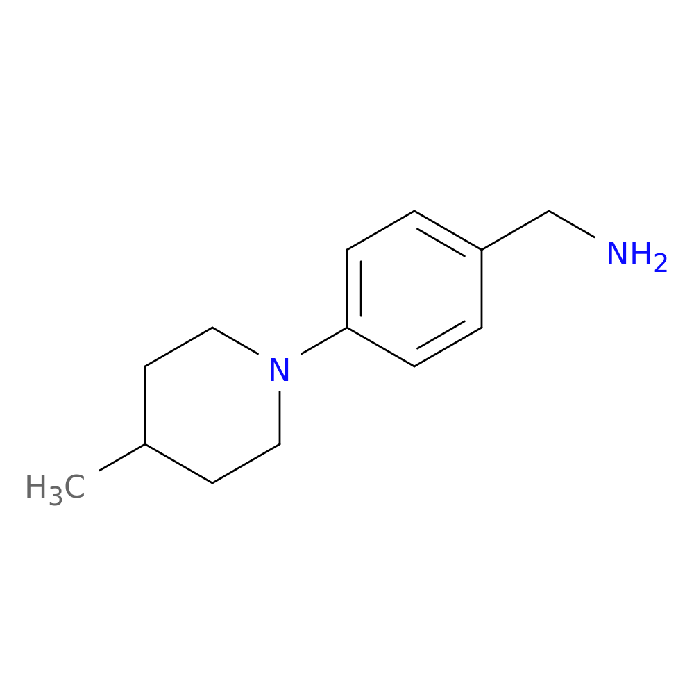 1-[4-(4-Methylpiperidin-1-yl)phenyl]methanamine