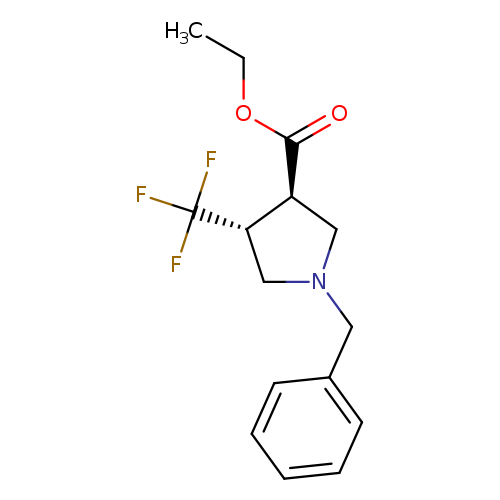 (3R,4R)-Ethyl 1-benzyl-4-(trifluoromethyl)pyrrolidine-3-carboxylate