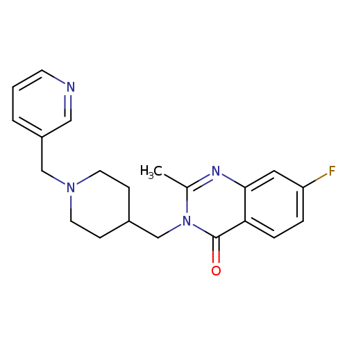 7-fluoro-2-methyl-3-({1-[(pyridin-3-yl)methyl]piperidin-4-yl}methyl)-3,4-dihydroquinazolin-4-one