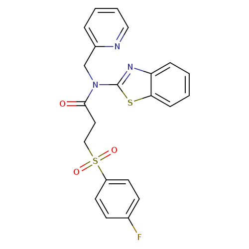 N-(1,3-benzothiazol-2-yl)-3-(4-fluorobenzenesulfonyl)-N-[(pyridin-2-yl)methyl]propanamide