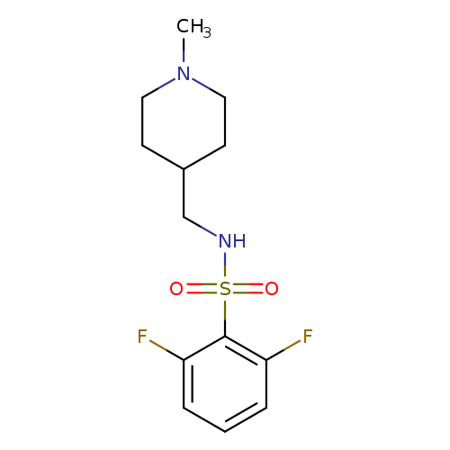 2,6-difluoro-N-[(1-methylpiperidin-4-yl)methyl]benzene-1-sulfonamide