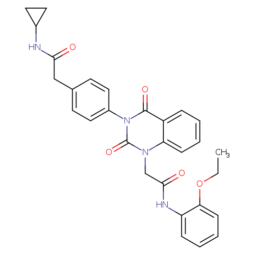 N-cyclopropyl-2-[4-(1-{[(2-ethoxyphenyl)carbamoyl]methyl}-2,4-dioxo-1,2,3,4-tetrahydroquinazolin-3-yl)phenyl]acetamide