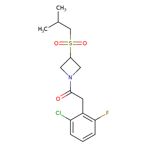 2-(2-chloro-6-fluorophenyl)-1-[3-(2-methylpropanesulfonyl)azetidin-1-yl]ethan-1-one