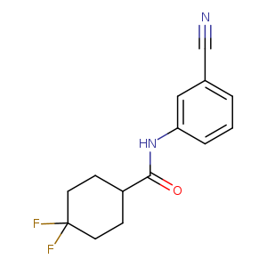 N-(3-cyanophenyl)-4,4-difluorocyclohexane-1-carboxamide