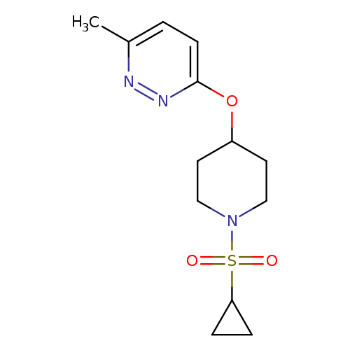 3-{[1-(cyclopropanesulfonyl)piperidin-4-yl]oxy}-6-methylpyridazine