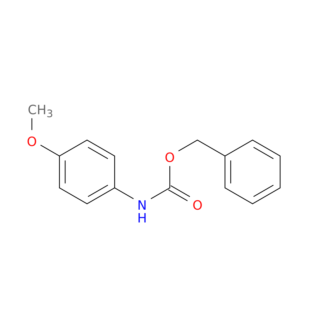 Carbamic acid, N-(4-methoxyphenyl)-, phenylmethyl esterOTHER CA INDEX NAMES:Carbamic acid, (4-methoxyphenyl)-, phenylmethyl ester