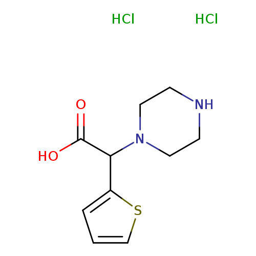 Piperazin-1-yl(2-thienyl)acetic acid dihydrochloride