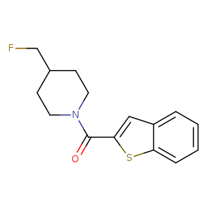 1-(1-benzothiophene-2-carbonyl)-4-(fluoromethyl)piperidine