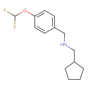(cyclopentylmethyl)({[4-(difluoromethoxy)phenyl]methyl})amine