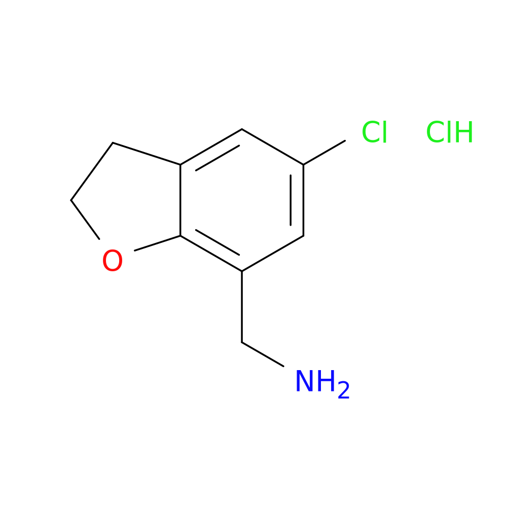 (5-Chloro-2,3-dihydro-1-benzofuran-7-yl)methanamine hydrochloride
