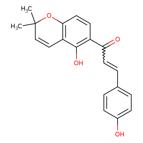 2-Propen-1-one,1-(5-hydroxy-2,2-dimethyl- 2H-1-benzopyran-6-yl)-3-(4-hydroxyphenyl)-