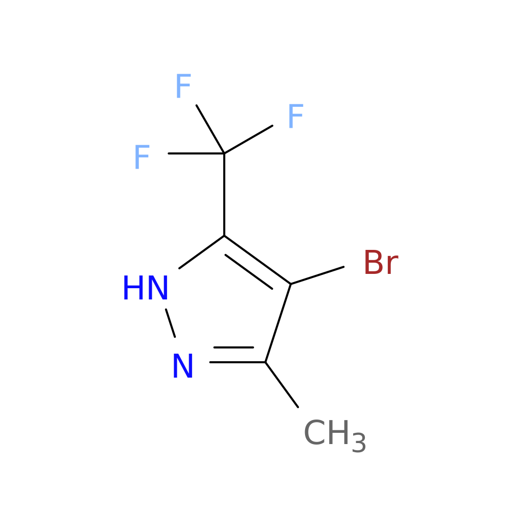 4-bromo-3-methyl-5-(trifluoromethyl)-1H-pyrazole