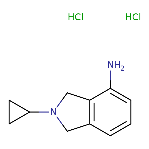2-cyclopropyl-2,3-dihydro-1H-isoindol-4-amine dihydrochloride