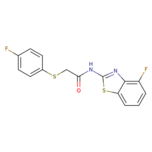 N-(4-fluoro-1,3-benzothiazol-2-yl)-2-[(4-fluorophenyl)sulfanyl]acetamide
