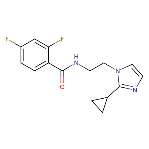 N-[2-(2-cyclopropyl-1H-imidazol-1-yl)ethyl]-2,4-difluorobenzamide