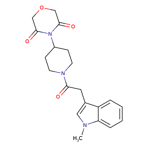 4-{1-[2-(1-methyl-1H-indol-3-yl)acetyl]piperidin-4-yl}morpholine-3,5-dione
