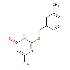 6-methyl-2-{[(3-methylphenyl)methyl]sulfanyl}-3,4-dihydropyrimidin-4-one