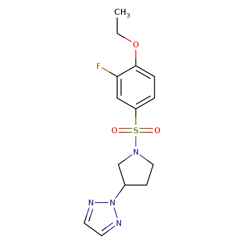 2-[1-(4-ethoxy-3-fluorobenzenesulfonyl)pyrrolidin-3-yl]-2H-1,2,3-triazole