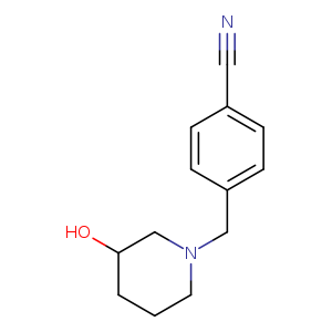 4-[(3-hydroxypiperidin-1-yl)methyl]benzonitrile