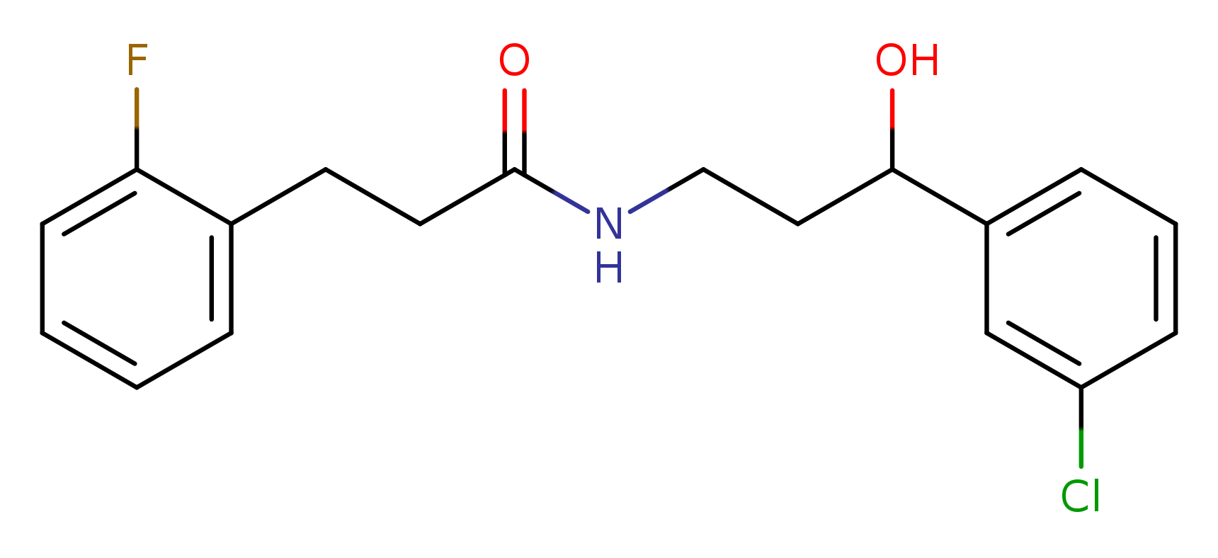 N-[3-(3-chlorophenyl)-3-hydroxypropyl]-3-(2-fluorophenyl)propanamide