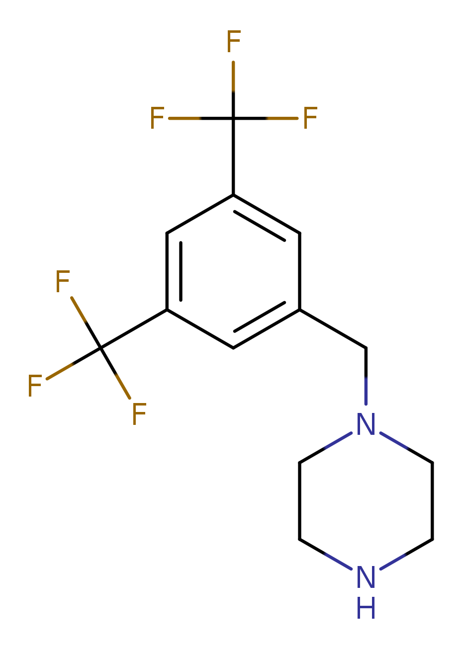 1-{[3,5-bis(trifluoromethyl)phenyl]methyl}piperazine