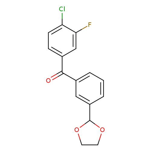 4-Chloro-3'-(1,3-dioxolan-2-yl)-3-fluorobenzophenone