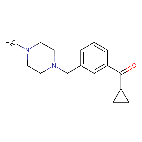 CYCLOPROPYL 3-(4-METHYLPIPERAZINOMETHYL)PHENYL KETONE
