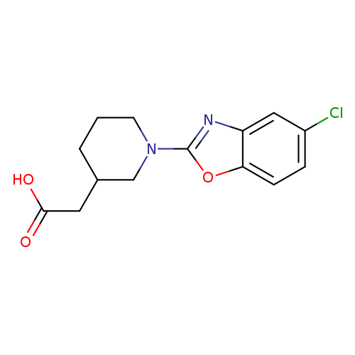 [1-(5-Chloro-1,3-benzoxazol-2-yl)piperidin-3-yl]acetic acid