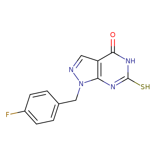 1-(4-FLUOROBENZYL)-6-MERCAPTO-1,5-DIHYDRO-4H-PYRAZOLO[3,4-D]PYRIMIDIN-4-O+