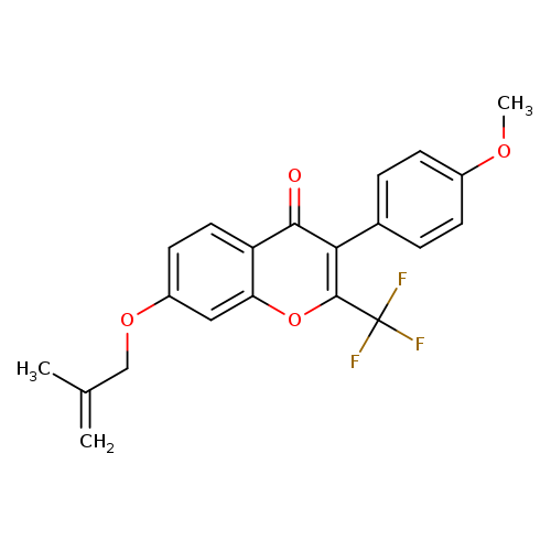 3-(4-methoxyphenyl)-7-[(2-methylprop-2-en-1-yl)oxy]-2-(trifluoromethyl)-4H-chromen-4-one