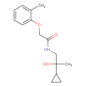N-(2-cyclopropyl-2-hydroxypropyl)-2-(2-methylphenoxy)acetamide