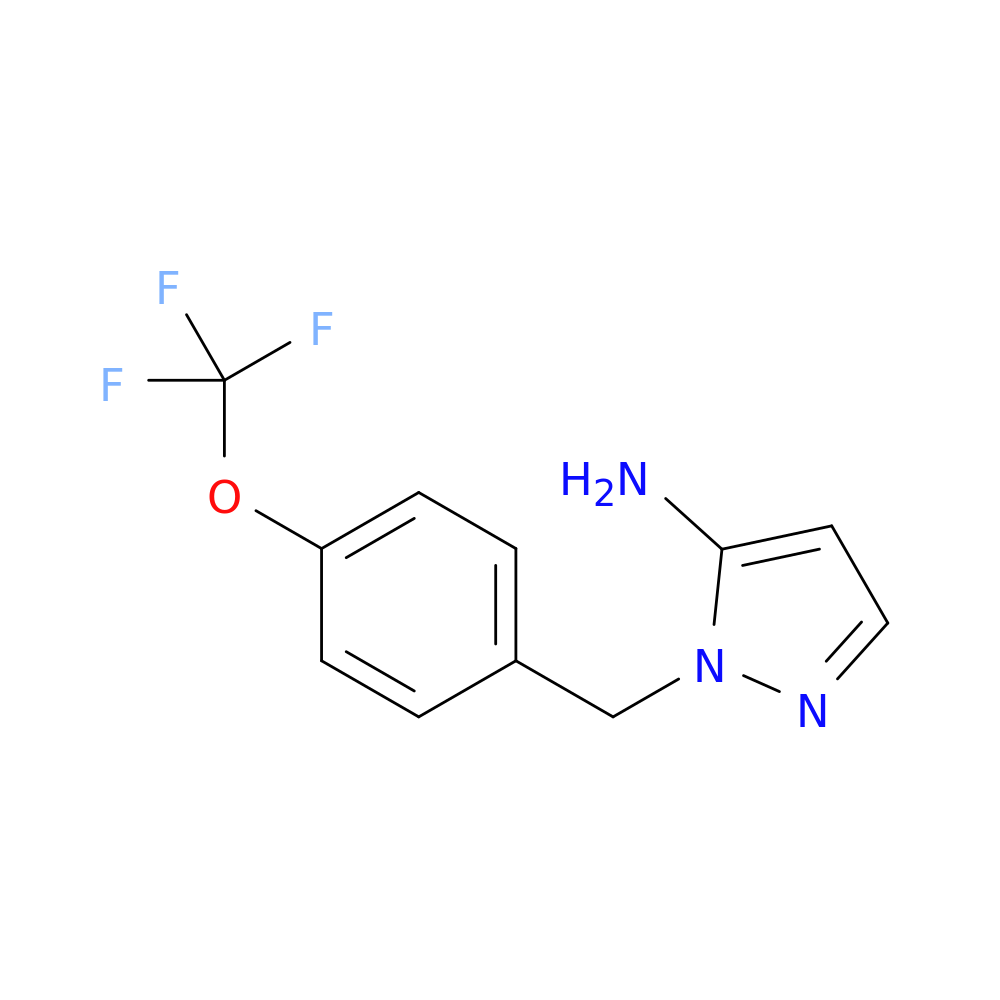 1-{[4-(trifluoromethoxy)phenyl]methyl}-1H-pyrazol-5-amine