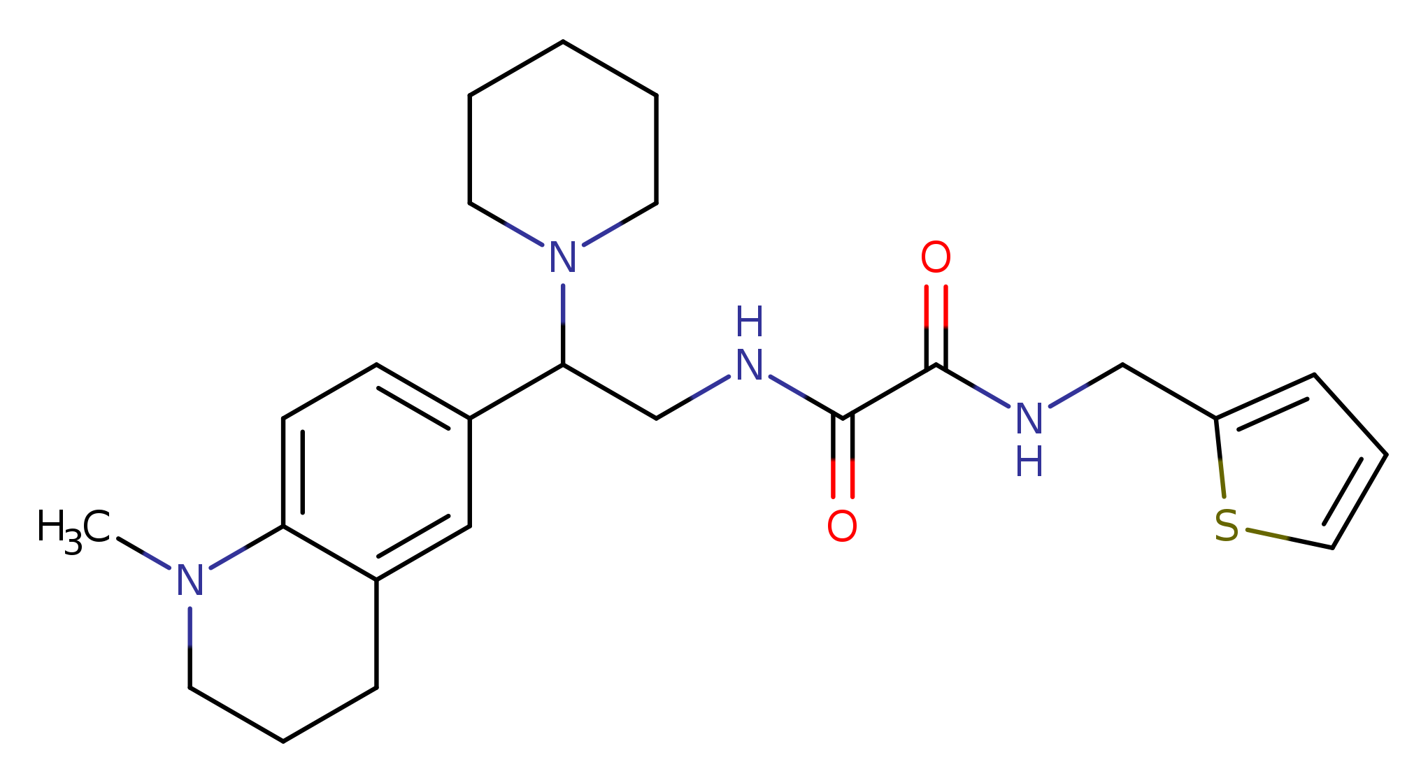 N'-[2-(1-methyl-1,2,3,4-tetrahydroquinolin-6-yl)-2-(piperidin-1-yl)ethyl]-N-[(thiophen-2-yl)methyl]ethanediamide
