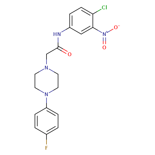 N-(4-chloro-3-nitrophenyl)-2-[4-(4-fluorophenyl)piperazin-1-yl]acetamide