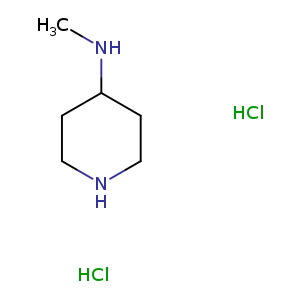 4-Piperidinamine, N-methyl-, hydrochloride (1:2)