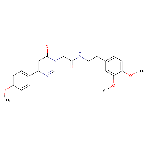 N-[2-(3,4-dimethoxyphenyl)ethyl]-2-[4-(4-methoxyphenyl)-6-oxo-1,6-dihydropyrimidin-1-yl]acetamide