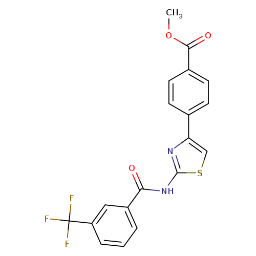 methyl 4-{2-[3-(trifluoromethyl)benzamido]-1,3-thiazol-4-yl}benzoate