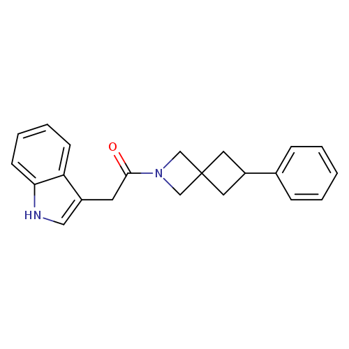 2-(1H-indol-3-yl)-1-{6-phenyl-2-azaspiro[3.3]heptan-2-yl}ethan-1-one
