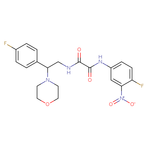 N-(4-fluoro-3-nitrophenyl)-N'-[2-(4-fluorophenyl)-2-(morpholin-4-yl)ethyl]ethanediamide