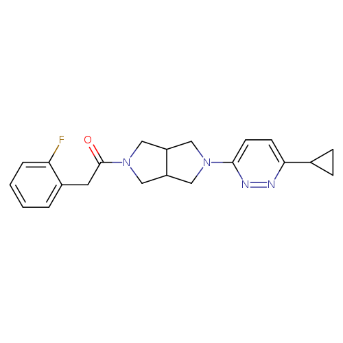 1-[5-(6-cyclopropylpyridazin-3-yl)-octahydropyrrolo[3,4-c]pyrrol-2-yl]-2-(2-fluorophenyl)ethan-1-one